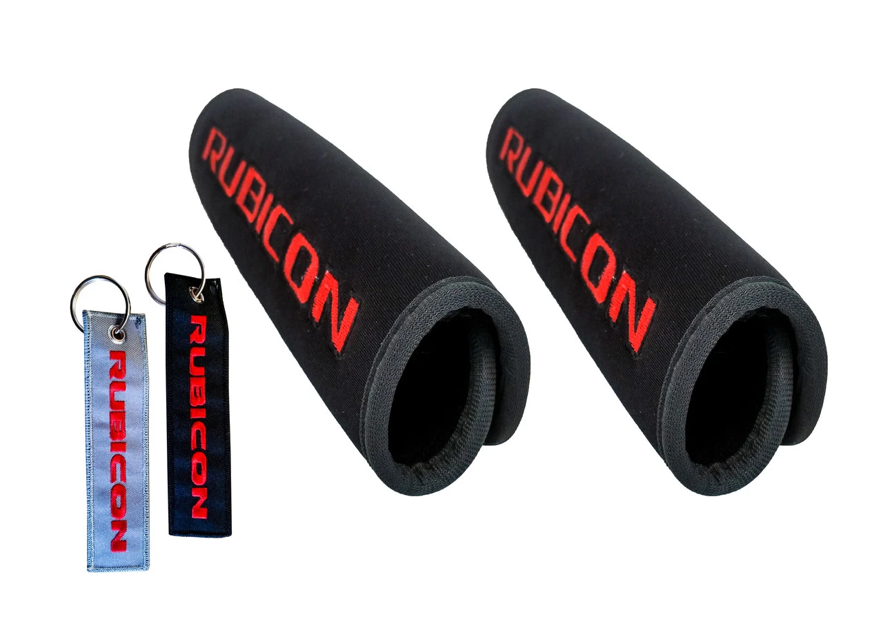 Set Of 2 Rubicon Logo Automotive Seat Belt Covers And Rubicon Key Chains 2 Set Of 2 Rubicon Logo Automotive Seat Belt Covers And Rubicon Key Chains - Image 2