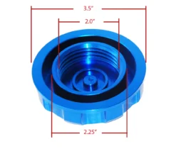 JS Billet Gas Cap Blue OZ-USA® With Rubber Gasket For Kawasaki Jet 650SX SX TS XI 650 750 -Oz 2 16620.1470180641