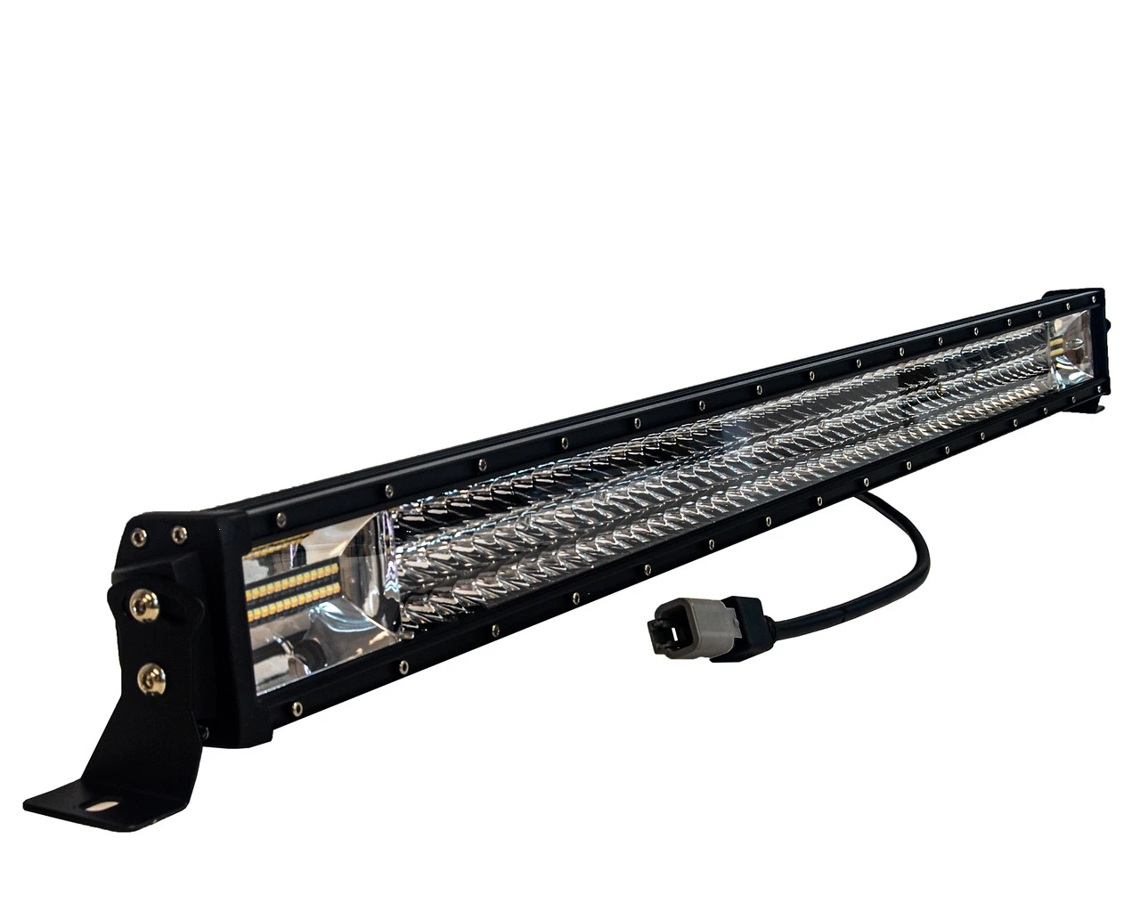 DL-Series 42" Amber White Dual Color Changing LED Light Bar Harness Anti-theft Security Bolt Flashing Emergency Driving Fog Spot Light Offroad SUV Truck Marine Agricultural And Heavy Equipment 12 - 32 Volts 2 DL-Series 42" Amber White Dual Color Changing LED Light Bar Harness Anti-theft Security Bolt Flashing Emergency Driving Fog Spot Light Offroad SUV Truck Marine Agricultural And Heavy Equipment 12 - 32 Volts - Image 2