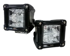 Red DRL POD 3" With Red LED Spot Beam Rear Fog Cube Light, Brake Tail Turn Signal Light With Wiring Harness Dual Switch 12V 24V -Oz 2 36330.1510410380