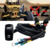 Power Busbar Distribution Block Wire Harness With On/Off DOME Light Rocker Switch Compatible With 2018-2023 Can-Am Maverick X3 Max RS Turbo RR Sport Trail Defender