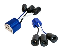 H4 Headlight Adapter Conversion Plug Rubber Shell Connector 12 Gauge Female End For Military Truck M35a2 M35 M35a3 M923 Truck HMMWV M998