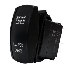 POD Lights OZ-USA® On/Off Rocker Switch 5-Pin SPST Laser-Etch Blue LED Backlit For Truck SUV Off-road RZR Polaris Can-Am UTV Marine Vessels Heavy Equipment Vehicles 12 POD Lights OZ-USA® On/Off Rocker Switch 5-Pin SPST Laser-Etch Blue LED Backlit For Truck SUV Off-road RZR Polaris Can-Am UTV Marine Vessels Heavy Equipment Vehicles -Oz 2 66927.1642283582