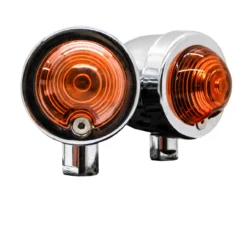 Panhead Chrome Turn Signal Universal Cruiser Chopper Custom Bobber Cafe Racer Xl -Oz 2 76656.1613692867