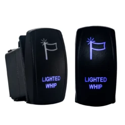 LIGHTED WHIP OZ-USA® On/Off Rocker Switch 4-Pin SPST Laser-Etch Blue LED Backlit For Truck UTV SUV Polaris RZR Can-Am Marine Vessels -Oz 2 78676.1642291668