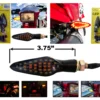 Front & Rear White Red Amber Dual Color LED Running Light Turn Signal Smoke Lens 12 Volts Motorcycle Universal Blinker