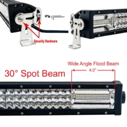 T-Series 30" OZ-USA® Triple Row LED Light Bar Combo Beam (Flood+Spot) With Wire Harness Kit For Offroad 4x4 Truck SUV ATV Marine Fishing Vessels Semi Trailer Tractor Heavy Equipment Vehicles -Oz 3 05930.1653433069