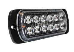 Amber 12- LED Surface Mount 19-Flashing Pattern Warning Strobe Light Flasher Emergency Vehicle Tow Truck Trailer Van Construction Heavy Equipment 12v 24v -Oz 3 58995.1569961143