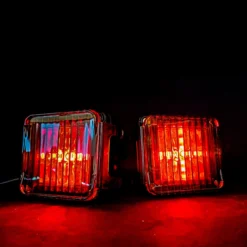 Rear Lights Red & Amber Dual Color LED Pod With Power Bus Bar Wire Harness Red Rocker Switch Compatible With 2018-2023 Can-Am Maverick X3 Max RS Turbo RR Sport Trail Defender -Oz 3 68217.1701983111