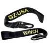 8" Winch Hook Tag Pull Safety Tie-Down Strap With Carabiner Clip Off-road Truck UTV Kayak ATV Keychain Accessory