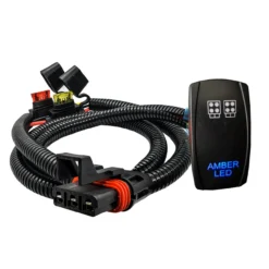 Power Bus Bar Plug Wire Kit With On/Off Rocker Switch For Amber LED Compatible With Polaris Pulse Power Busbar RZR Pro Ranger Crew XP 2018-2023 -Oz 3 74156.1679098535