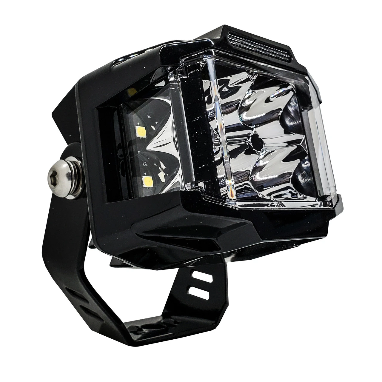 75W Side Emitting LED Pod Lights 180° Beam Pattern With Power Busbar Wire Kit Compatible With 2018-2023 Can-Am Maverick X3 Defender 4 75W Side Emitting LED Pod Lights 180° Beam Pattern With Power Busbar Wire Kit Compatible With 2018-2023 Can-Am Maverick X3 Defender - Image 4