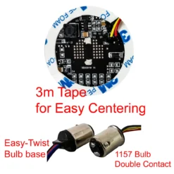 Black Out Amber LED Turn Signal Running Light Insert Harley Bullet 1157 Bulb FL FX XL Smoke Lens Touring Dyna Softail Sportster Street Road Electra Glide -Oz 3 82148.1602807660