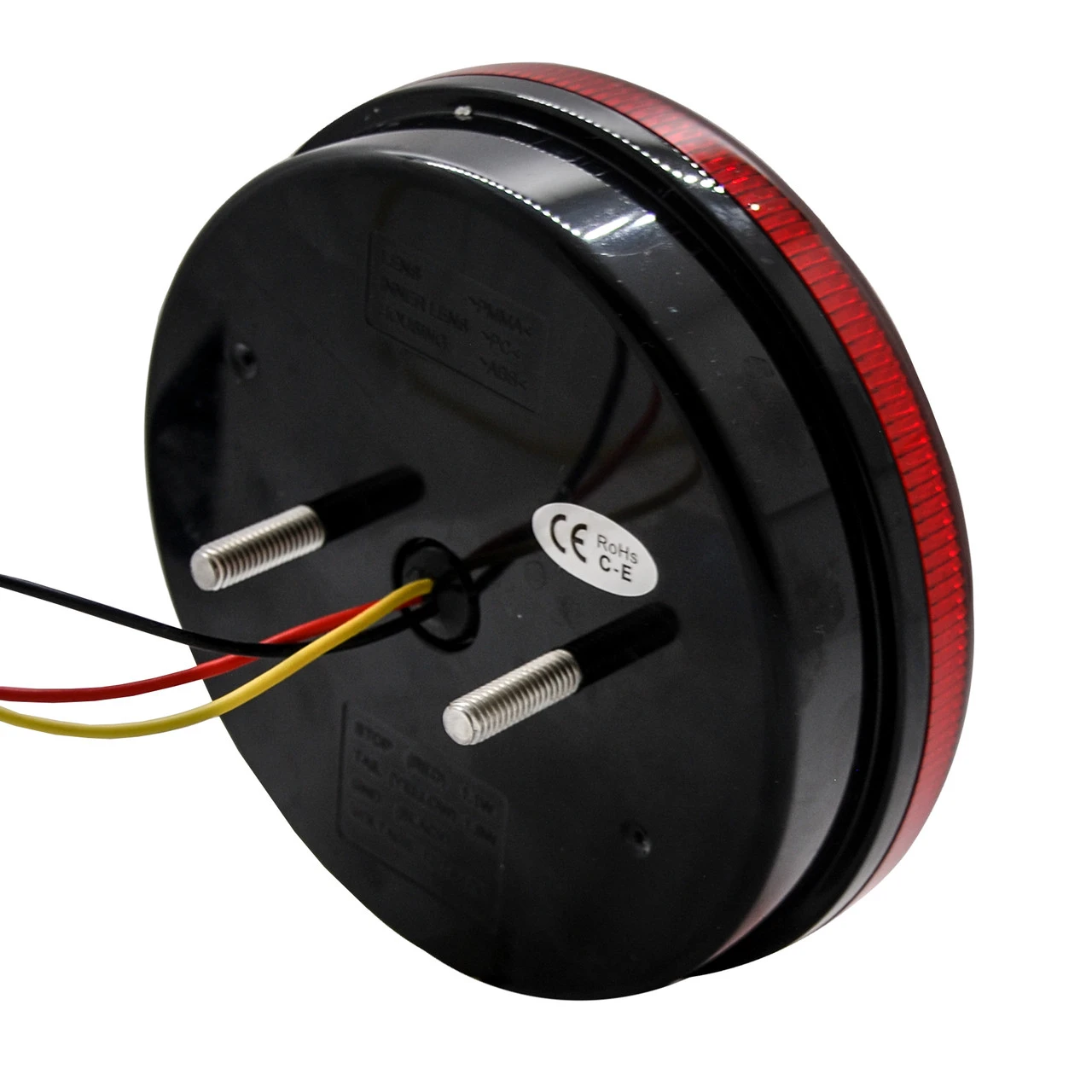 5 Inch Round Red Lens LED Tail Brake Light Surface Mount For Trailer Toy Hauler RV 12V 24V 4 5 Inch Round Red Lens LED Tail Brake Light Surface Mount For Trailer Toy Hauler RV 12V 24V - Image 4