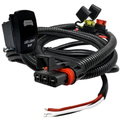10ft. Pulse Power Bus Bar Plug Connector 3-Wire Harness Kit For Dual Function LED Light Bars Compatible With Polaris RZR Pro Ranger Crew XP XPEDITION ADV 2018-2024 -Oz 3 92579.1679700154