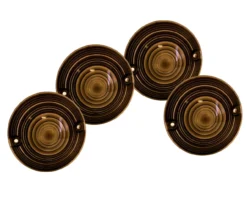 Set Of 4 Blinker Lens Smoke Harley Touring Pancake Road King Glide Electra Turn Signal FL -Oz 3 99492.1528855280