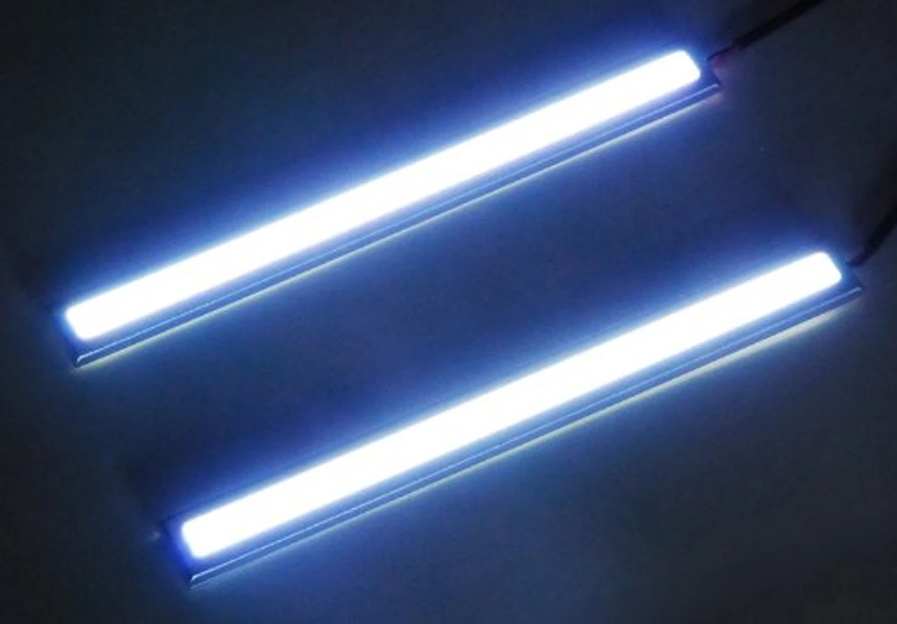 2 Pc OZ-USA® Silver Aluminum 6" Interior LED Light For Semi Truck Trailer Motor Home RV 2 2 Pc OZ-USA® Silver Aluminum 6" Interior LED Light For Semi Truck Trailer Motor Home RV - Image 2