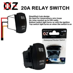 10ft. Power Bus Bar Block 3-Wire Harness Kit For Dual Function LED Pod Lights Compatible With 2018-2023 Can-Am Maverick X3 Max RS Turbo RR Sport Trail Defender -Oz 46 7 72235.1702510695