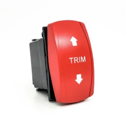 Trim Up/Down Momentary Red Rocker Switch Laser-Etched White LED Backlight 12V For Boats Marine Vessels -Oz 49 3 07009.1697672587