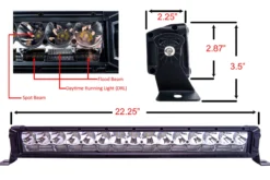 22" High Output Osram LED Light Bar With DRL Function Combo Spot Flood Beam For Truck Offroad UTV ATV Marine Vessels 12V - 24V 12 22" High Output Osram LED Light Bar With DRL Function Combo Spot Flood Beam For Truck Offroad UTV ATV Marine Vessels 12V - 24V -Oz 4A 00017.1581024353