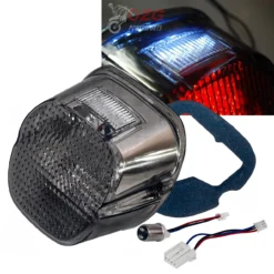Flashing Smoke Lens Tail Brake Red LED Light For Harley Davidson Motorcycle Stop Lamp Xl FLH FX -Oz 4B 55411.1662836796