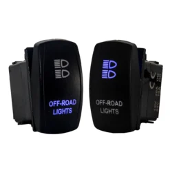 OFF ROAD Lights OZ-USA® On/Off Rocker Switch 5-Pin SPST Laser Etch Blue LED For Truck SUV UTV Polaris RZR XP Can-Am RV -Oz 4 20127.1642450977