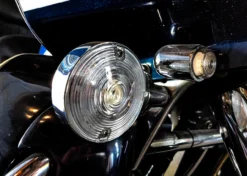 Front White Amber Dual LED Turn Signal Kit Harley Day Time Running Touring Maker 1157 -Oz 4 37104.1518566983