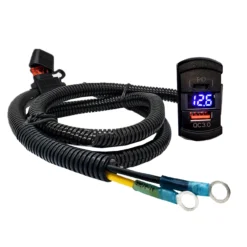 Power Bus Bar Harness Dual Fast Charge USB Port QC 3.0 USB-C PD With Digital Voltmeter Compatible With Can-Am Maverick X3 RS Turbo Commander Defender -Oz 4 71023.1681597944