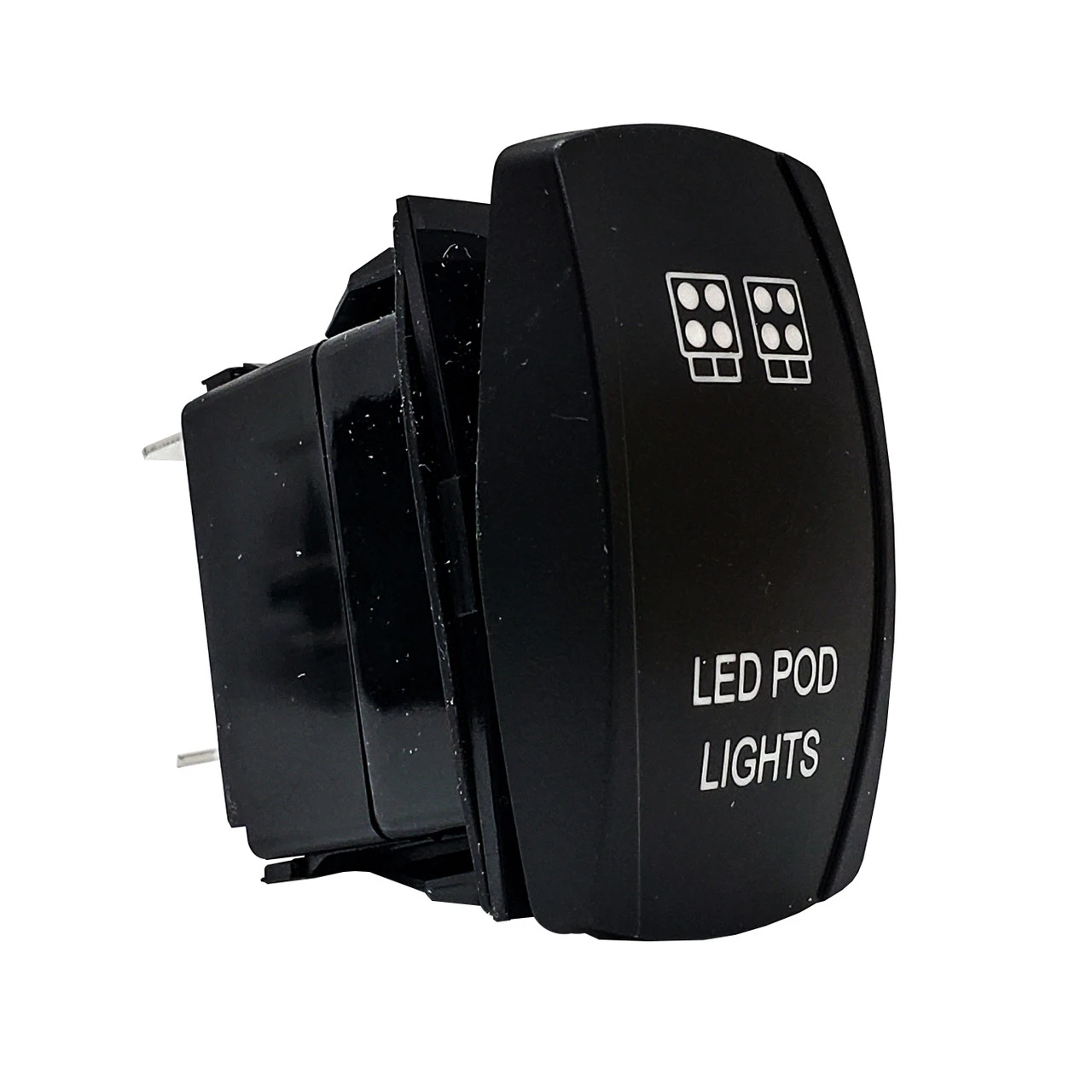 POD Lights OZ-USA® On/Off Rocker Switch 5-Pin SPST Laser-Etch Blue LED Backlit For Truck SUV Off-road RZR Polaris Can-Am UTV Marine Vessels Heavy Equipment Vehicles 5 POD Lights OZ-USA® On/Off Rocker Switch 5-Pin SPST Laser-Etch Blue LED Backlit For Truck SUV Off-road RZR Polaris Can-Am UTV Marine Vessels Heavy Equipment Vehicles - Image 5