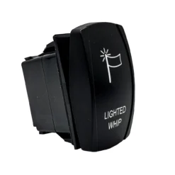 LIGHTED WHIP OZ-USA® On/Off Rocker Switch 4-Pin SPST Laser-Etch Blue LED Backlit For Truck UTV SUV Polaris RZR Can-Am Marine Vessels -Oz 4 74272.1642291669