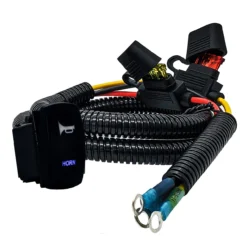 6' Power Busbar Distribution Block Wire Harness With Momentary On/Off Horn Switch Compatible With 2018-2023 Can-Am Maverick X3 Max RS Turbo RR Sport Trail Defender -Oz 4 76013.1684281353