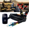 6' Power Busbar Distribution Block Wire Harness With On/Off Rocker Switch For Rear Chase Lights Compatible With 2018-2023 Can-Am Maverick X3 Max RS Turbo RR Sport Trail Defender