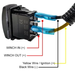 Power Bus Bar Plug Wire Kit With Winch In/Out Rocker Switch Fits Rocker Switch Panel Compatible With Polaris RZR Pro Ranger Crew XP 2018-2023 -Oz 4 87613.1675298805