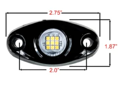 9 SMD Rock Light White LED For Crawling Under Body Frame Fender 4x4 Offroad -Oz 4 93794.1521154901
