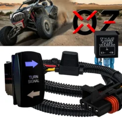 Power Bus Bar Plug Wire Kit Turn Signal Harness Switch Plug & Play Compatible With Polaris Pulse RZR Pro Ranger Crew XP 2018-2023 -Oz 4b 54940.1691621389