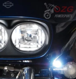 Chrome Cree LED Lights OZ-USA® Motorcycle High Output LED Fog Daytime Running Light 6000k 12 Volts -Oz 51M lAe9C6L 24846.1412274576