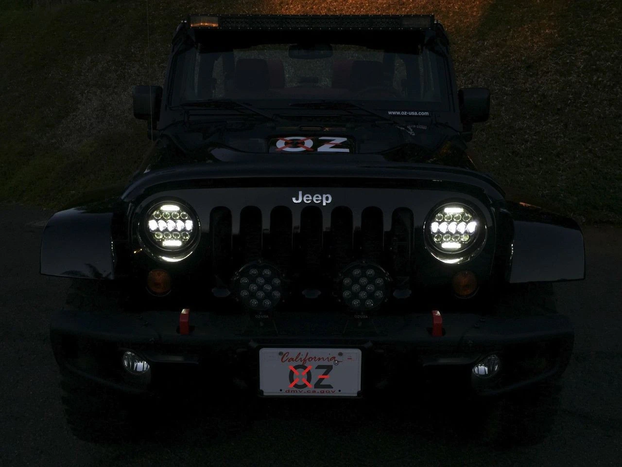 7" JEEP HEADLIGHT 75w Phillips LED H4 H13 DRL HI/LO DUAL BEAM JK TJ CJ Hummer H1 H2 7 7" JEEP HEADLIGHT 75w Phillips LED H4 H13 DRL HI/LO DUAL BEAM JK TJ CJ Hummer H1 H2 - Image 7