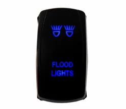 Flood Light OZ-USA® On/Off Rocker Switch 5-Pin SPST Laser-Etch Blue LED For Truck SUV UTV Polaris RZR XP Can-Am RV -Oz 57 29651.1644107088