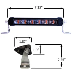 7 Inch FS-Series White LED Driving Lights High Intensity 30w Single Row Lightbar For Truck SUV RV UTV -Oz 5A 05459.1668028458