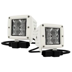 4D Series OZ-USA® 3" Marine Grade White Pod High Intensity LED Dock Lights Flood Beam Pattern Plug And Play Wire Harness Marine Boat RV -Oz 5 11246.1623453904