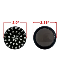 Black Out Red LED Turn Signal Running Light Insert Harley Bullet 1157 Bulb FL FX XL Smoke Lens Touring Dyna Softail Sportster Street Road Electra Glide -Oz 5 36177.1506548993