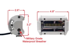 T4 Series White 5" OZ-USA® Triple Row LED Light Bar Wide Angle Flood Beam Driving Fog Lights With Wiring Harness And Switch For Off Road SUV ATV Truck Boat Marine Vessels Agriculture And Heavy Equipment Vehicle. (1 Pair) -Oz 5 65187.1491574633