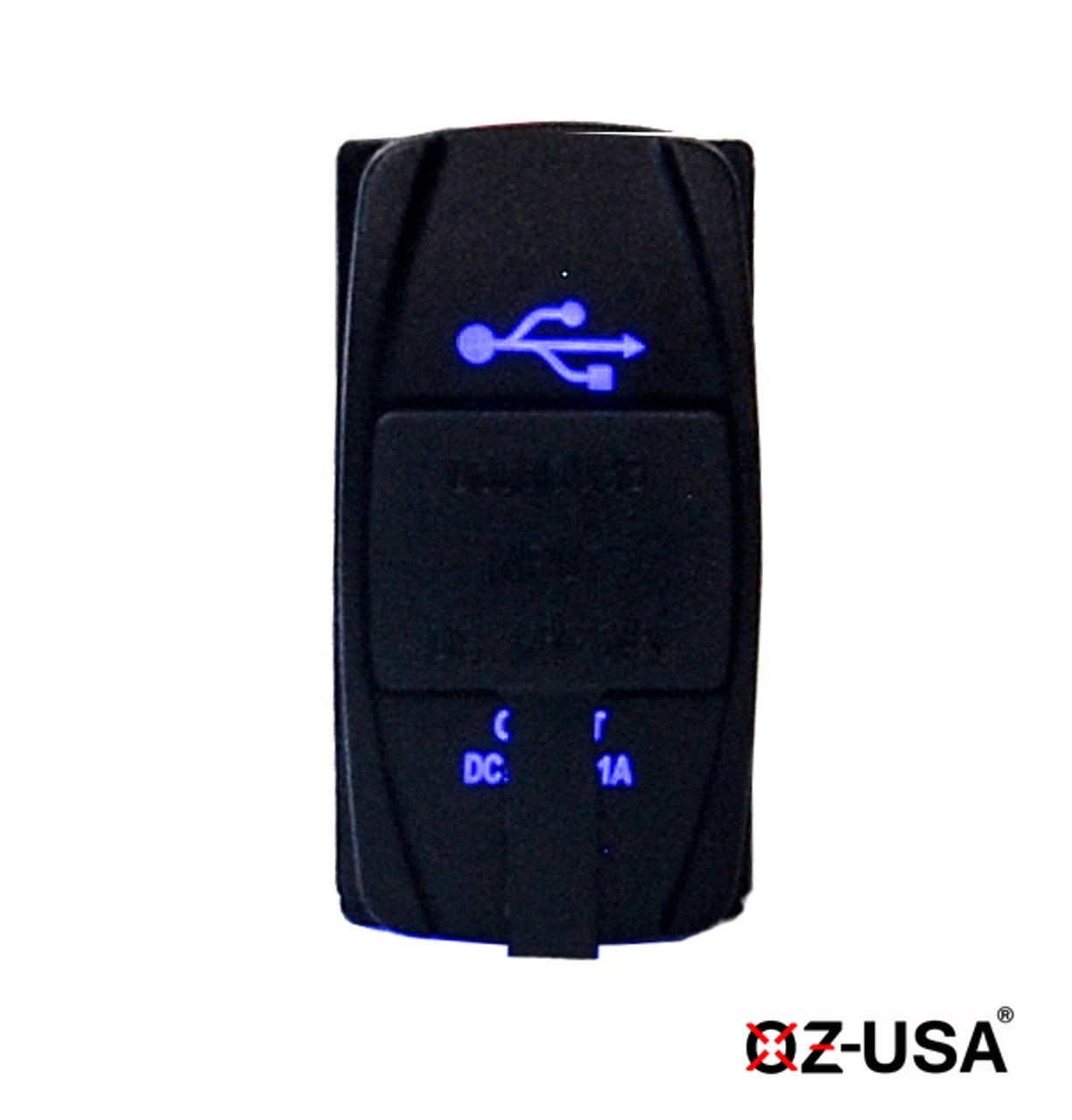 USB Port OZ-USA® For Rocker Switch Panel Universal Dual Power Socket Blue LED Backlit For Can-Am Polaris RZR Truck UTV RV 7 USB Port OZ-USA® For Rocker Switch Panel Universal Dual Power Socket Blue LED Backlit For Can-Am Polaris RZR Truck UTV RV - Image 7