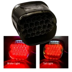 FL Smoke Lens Red LED Tail Brake Light Plug And Play For Harley Touring FLHT FX XL Sportster 883 1200 FLTRI -Oz 5 72577.1594417342