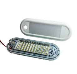 7" LED Dome Light Dimmer Fixture Marine RV Motorhome Camper Utility Van 12v 24v Semi Truck Travel Trailer Boat Aircraft Overland Interior Exterior Porch Cabinet Waterproof -Oz 5 77091.1587488153