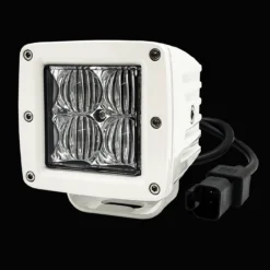 4D Series OZ-USA® 3" Marine Grade White Pod High Intensity LED Dock Lights Flood Beam Pattern Plug And Play Wire Harness Marine Boat RV -Oz 6A 73206.1623453924
