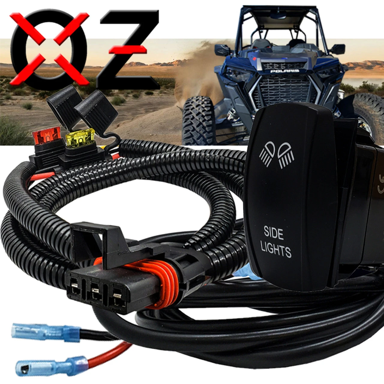 5ft. Power Bus Bar Plug Wire Harness Kit For LED Side Lights Compatible With Pulse Power Busbar Polaris RZR Pro Ranger Crew XP 2018-2023 1 5ft. Power Bus Bar Plug Wire Harness Kit For LED Side Lights Compatible With Pulse Power Busbar Polaris RZR Pro Ranger Crew XP 2018-2023