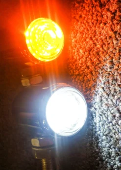 Chrome White Amber Dual LED High Output Running Light Turn Signal Fog Offroad Street Harley Touring Cruiser 13 Chrome White Amber Dual LED High Output Running Light Turn Signal Fog Offroad Street Harley Touring Cruiser -Oz 6 28851.1546096282