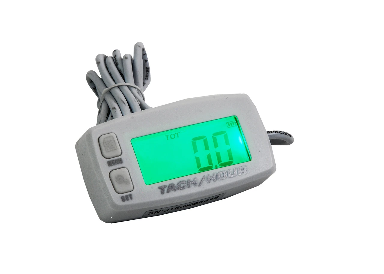 Marine Tach Hour Meter OZ-USA® Tachometer RPM Display Motorcycle Atv Dirtbike Buggy Outboard Cr White 6 Marine Tach Hour Meter OZ-USA® Tachometer RPM Display Motorcycle Atv Dirtbike Buggy Outboard Cr White - Image 6