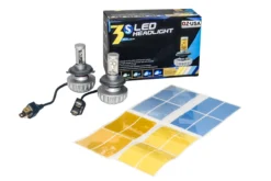 Motorcycle H4 Dual LED Bulb Headlight Conversion Kit Harley Road Glide King Cvo Street Touring FL Xenon White -Oz 6 46147.1500728369